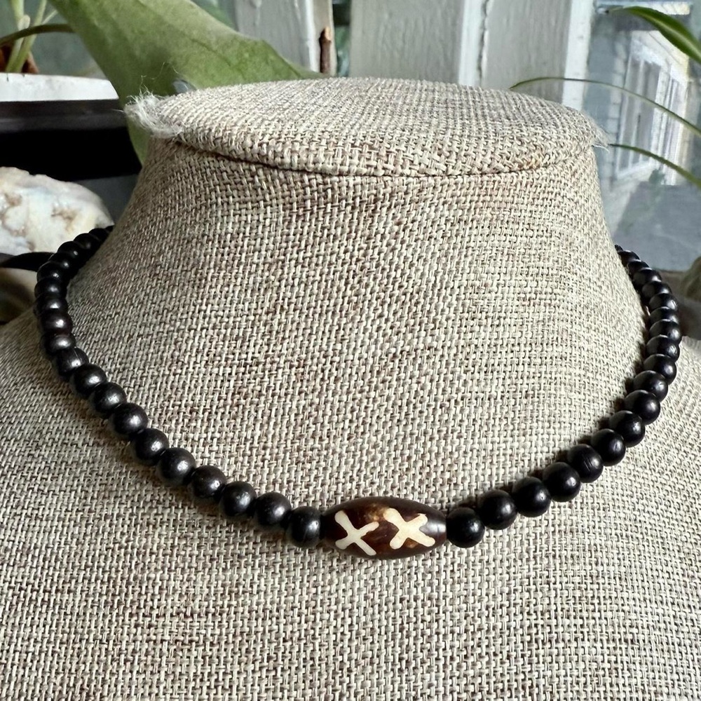 Grunge beaded necklace